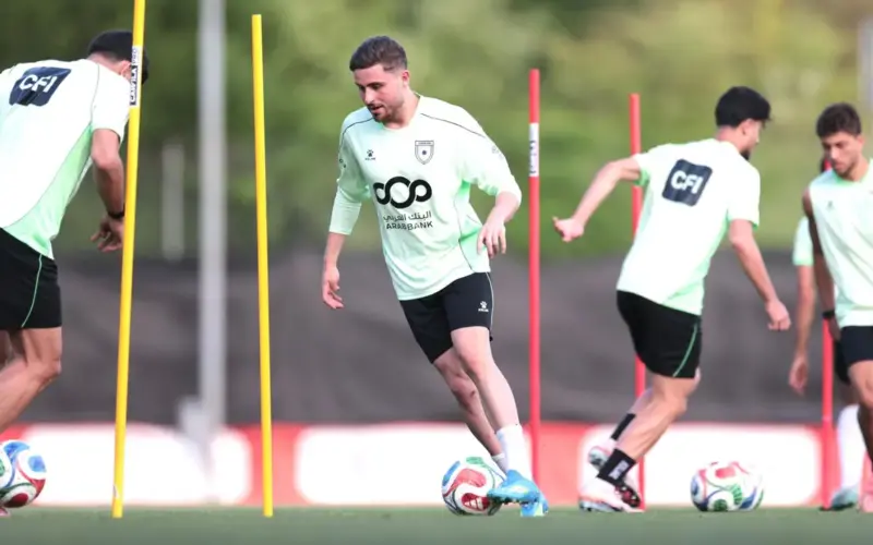 منتخب النشامى يباشر تدريباته في سويسرا